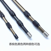 铝合金抄网杆伸缩杆可随意固定定位捞网竿加粗加厚大物超网杆