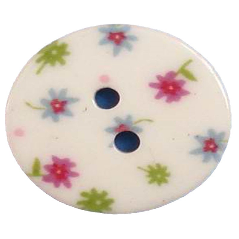 厂家批发树脂纽扣彩色印刷钮扣时尚印字扣子批发服装辅料