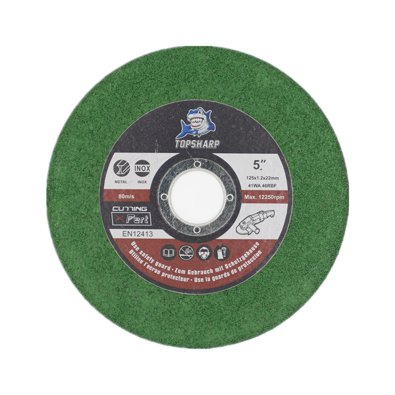 自产自销切割片绿色树脂不锈钢树脂双网砂轮片锋利