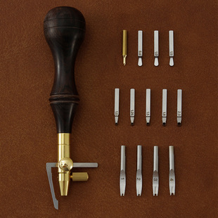 Adjustable multi-functional cutter head scriber edge cutter groove cutter handmade DIY leather cutting thread embedding 4845