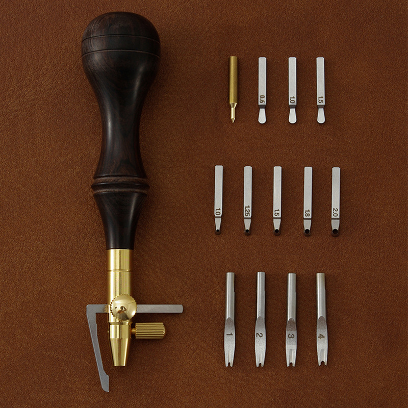 可调多功能刀头 划线器 削边器 挖槽器 手工DIY皮革打斩埋线4845
