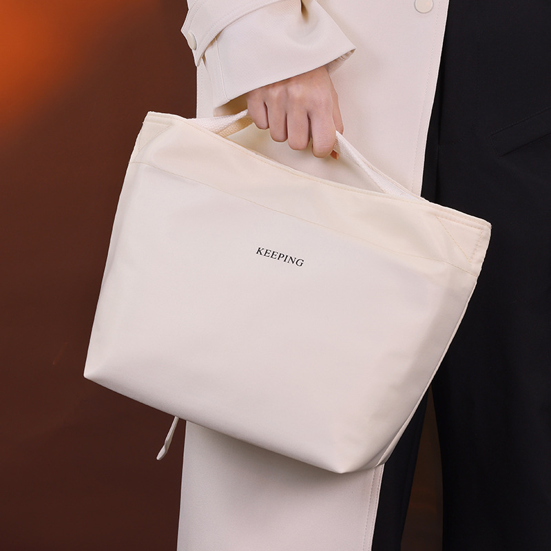 Bolso de almuerzo con cremallera simple bolso de mano papel de aluminio grueso para estudiantes de trabajo bento bolsa de almuerzo bolsa de almuerzo bolsa de arroz de embalaje de aislamiento