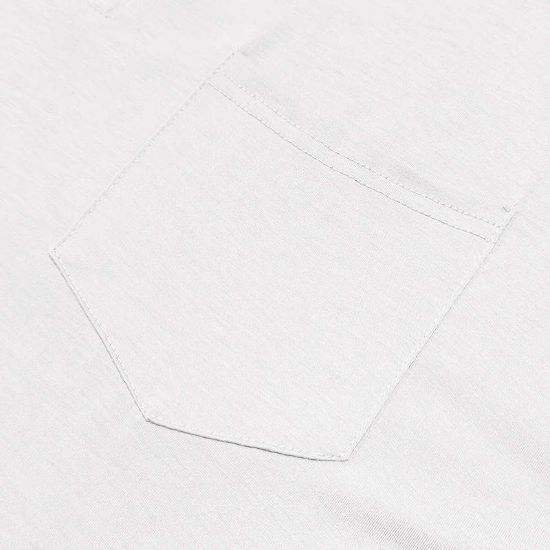 Herr t-shirt slim fit långärmad rund hals för höst och vinter_voghion.com