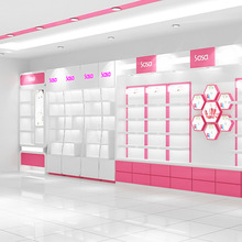 名店化妝品彩妝護膚展櫃設計鋼化玻璃櫃台包包香水展示櫃設計制作