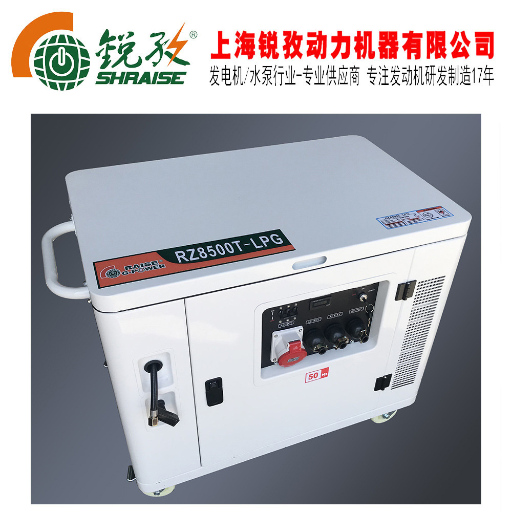 7-8-10KW汽油LPG沼气发电机组 可做静音型 工厂定制