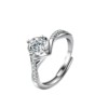 Elite wedding ring for beloved, classic jewelry, one carat, wholesale