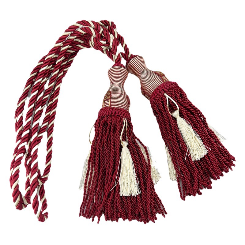 Correa de cortina de promoción transfronteriza bola colgante bola única bola doble accesorios nuevos accesorios de borla colgantes chinos cordón stock