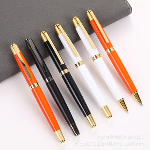 New Heavy-Touch Metal Signature Pen Business Meeting Ball Pen Engraved Logo Gel Pen Company Annual Meeting Souvenir