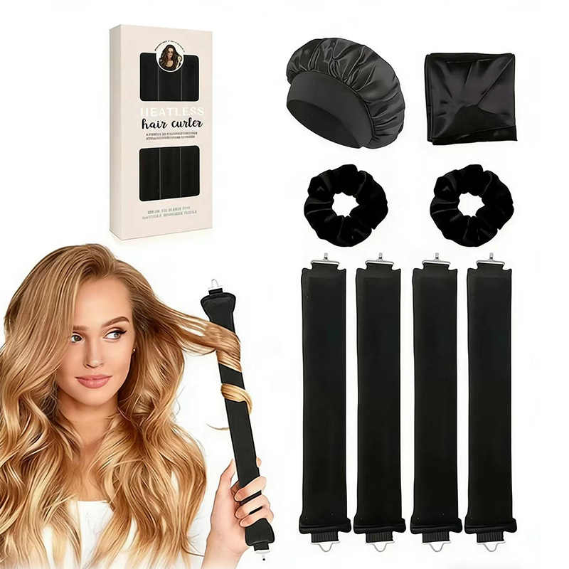 Perezoso rizado estilo de cabello libre de rizos ondas grandes sueltos sin calor rizador de cabello para dormir cortar el cabello rizado de cola