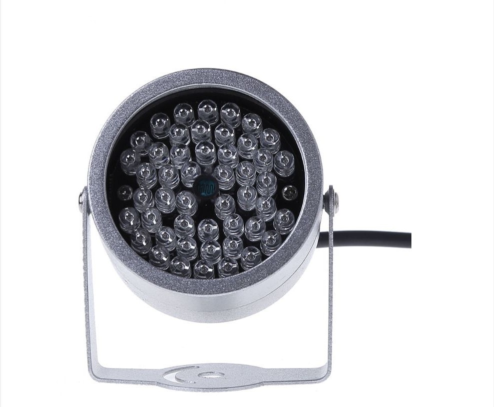 红外线监控辅助灯鸭蛋红外补光灯48LED新款红外灯12V供电红外CCTV