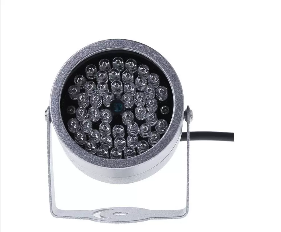 红外线监控辅助灯鸭蛋红外补光灯48LED新款红外灯12V供电红外CCTV
