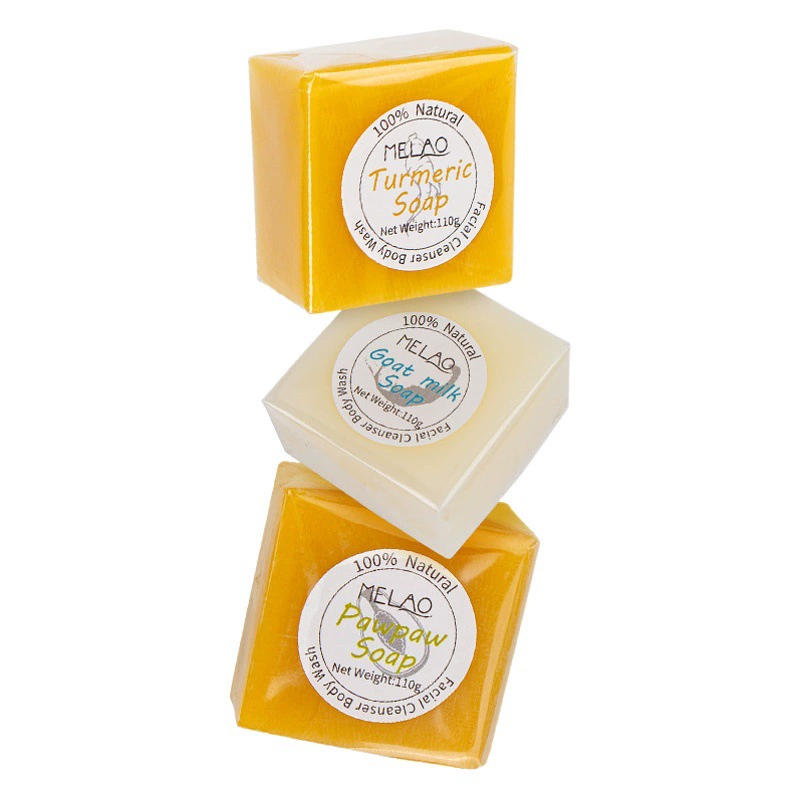 Трансграничное козье молоко MELAO Нежное Очищение лица Желтая папайя Глубокая очистка Средство для снятия макияжа Масляное мыло Мыло для ванны Мыло ручной работы