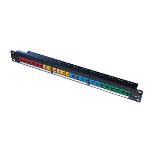 1U Category 6 24 Ports Unshielded ModUlar Patch Panel