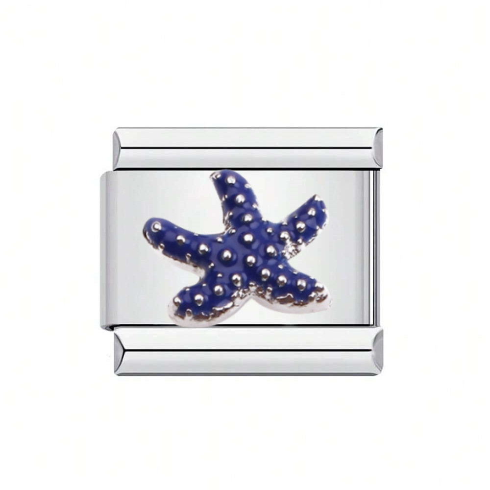 1 Piece 9*10mm 304 Stainless Steel Starfish Hippocampus Whale Polished Bracelet Module display picture 12