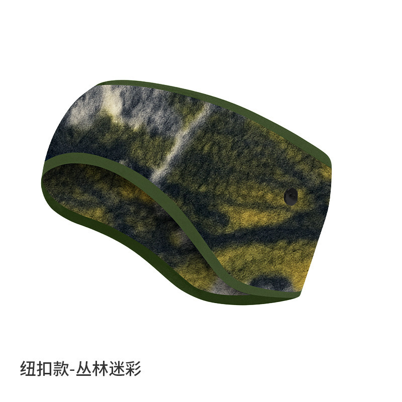 亚马逊防寒发带纯色抓绒防风额头保暖头带加绒加厚跑步运动护耳带|undefined