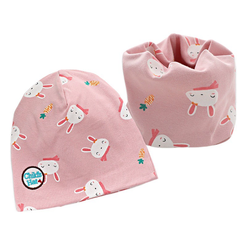 25 новых моделей детских двухслойных шапок и шейных накладок из чистого хлопка для осени и зимы, с вышивкой, теплые, с защитой для ушей.