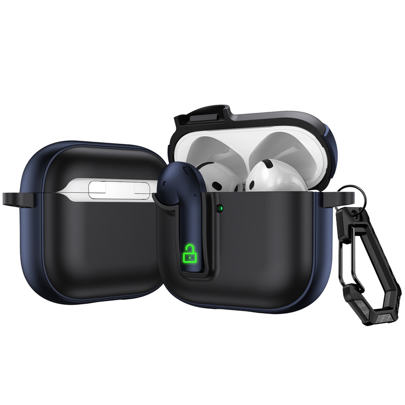AirPods4 ヘッドフォン ケース pro2 ヘッドフォンに適したクロスボーダー卸売ロック バックル エアポッズ 3 世代に適しています|undefined