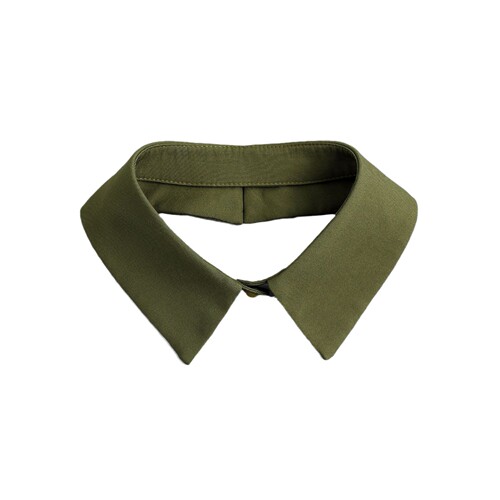 Cross-border Amazon Ozon Autumn/Winter Fashion Military Green Small Stand Collar Fake Collar Wool Sweater Versatile Decorative Pointed Collar