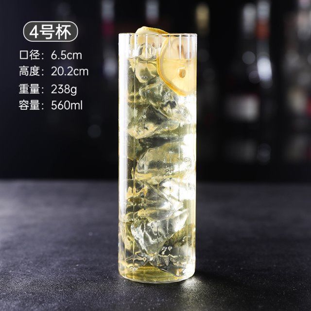 Directo de fábrica de alta borosilicato vidrio raya taza de alta temperatura resistente vidrio taza de agua desayuno taza de leche taza de jugo taza de bebida