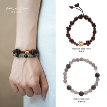 晗珞~月光石银耀石串珠手链小众简约设计感手串时尚轻奢复古手饰