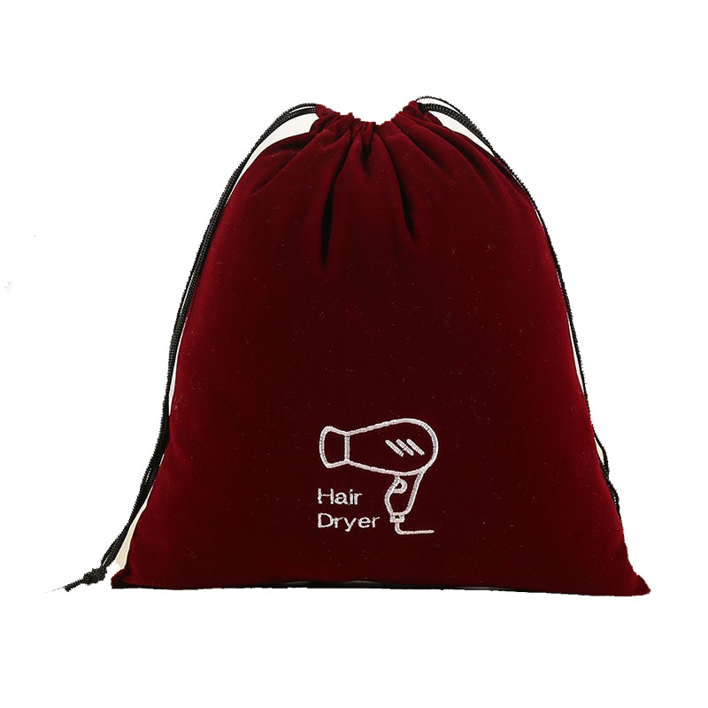 Bolsas de franela al por mayor suministros para hoteles, juegos para secador de pelo, bolsas de tela, bolsillos con cordón, bolsas de almacenamiento de joyería Wenwan, bolsillos con cordón