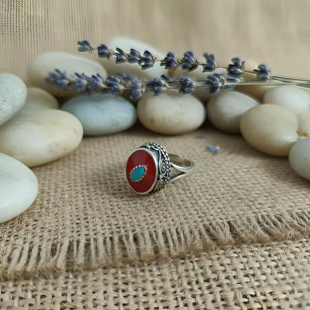 Retro ethnic classic universal ring