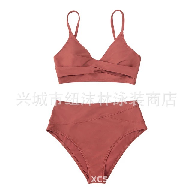 Sexy split swimwear, push up bra