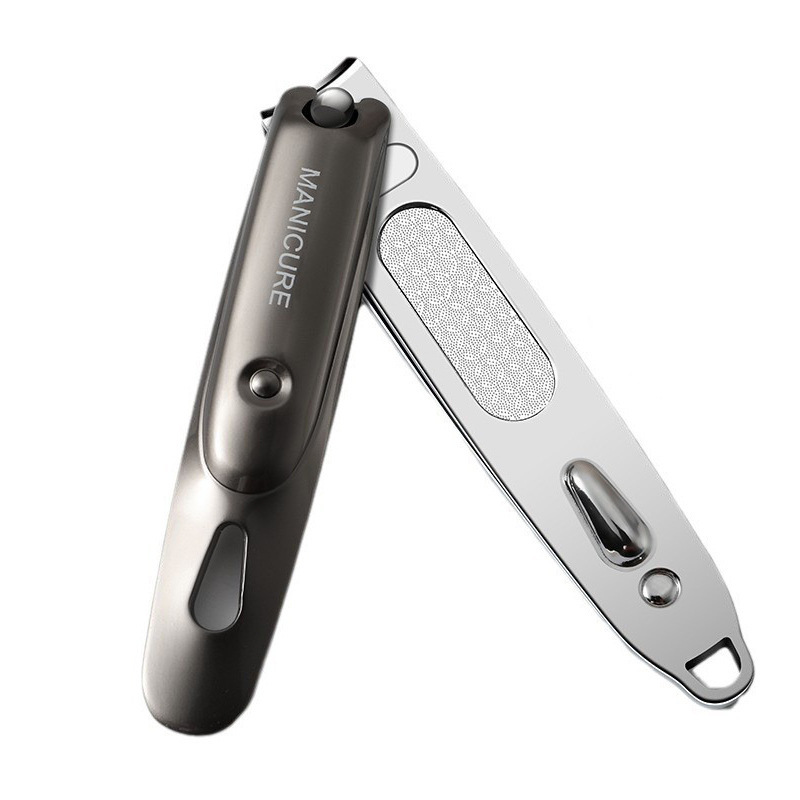 Cuchillo de uñas portátil regalo de cuchillo de uñas ajuste de pedicura en stock plegable único dedo tijeras de piel muerta biselada doméstica image 5