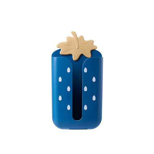 Stylish contrasting color strawberry paper box, multifunctional cartoon paper box, nail-free, drill-free, cute and personalized strawberry tissue box