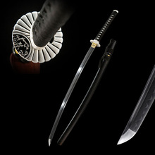 外贸一体覆土烧刃日本刀东洋居合手工长刀打刀龙泉市katana未开刃