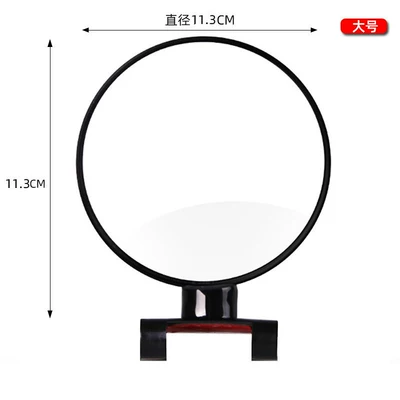 Coach car auxiliary rearview small reflector mirror, car blind spot reversing mirror, 360-degree coach mirror, wide-angle auxiliary mirror (Large field of view rear view auxiliary mirror) - wg-large-round-mirror-black-single-pack