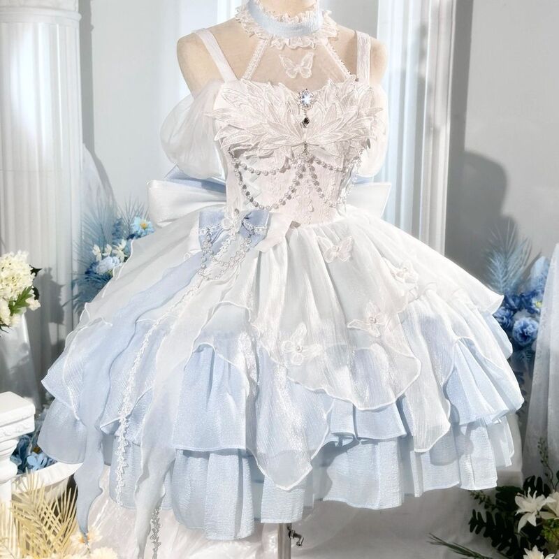 白鳥の湖ドレス、純粋な欲望のプリンセスドレス、ふわふわスカート、ロリータスカート、美しい|undefined