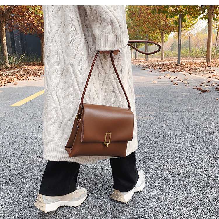 Streetwear Style Square Shape Small Size Women's Small All Seasons Pu Leather Streetwear Shoulder Bag