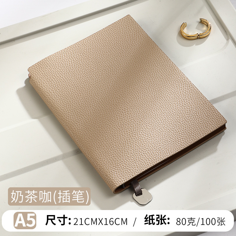 商务笔记本定制logo企业办公高颜值软皮荔枝纹记事本本子礼盒套装|undefined