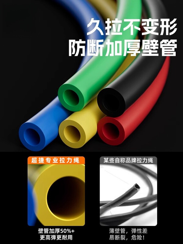 引張りロープフィットネス男弾力帯弾力ロープ家庭用抵抗帯張力器練習背中力胸筋トレーニング器材|undefined