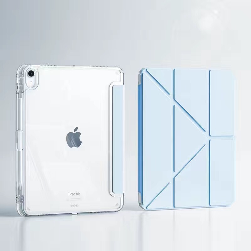 适用ipad保护套三折+y型iPad11保护壳亚克力防弯带笔槽2025款刻图|undefined