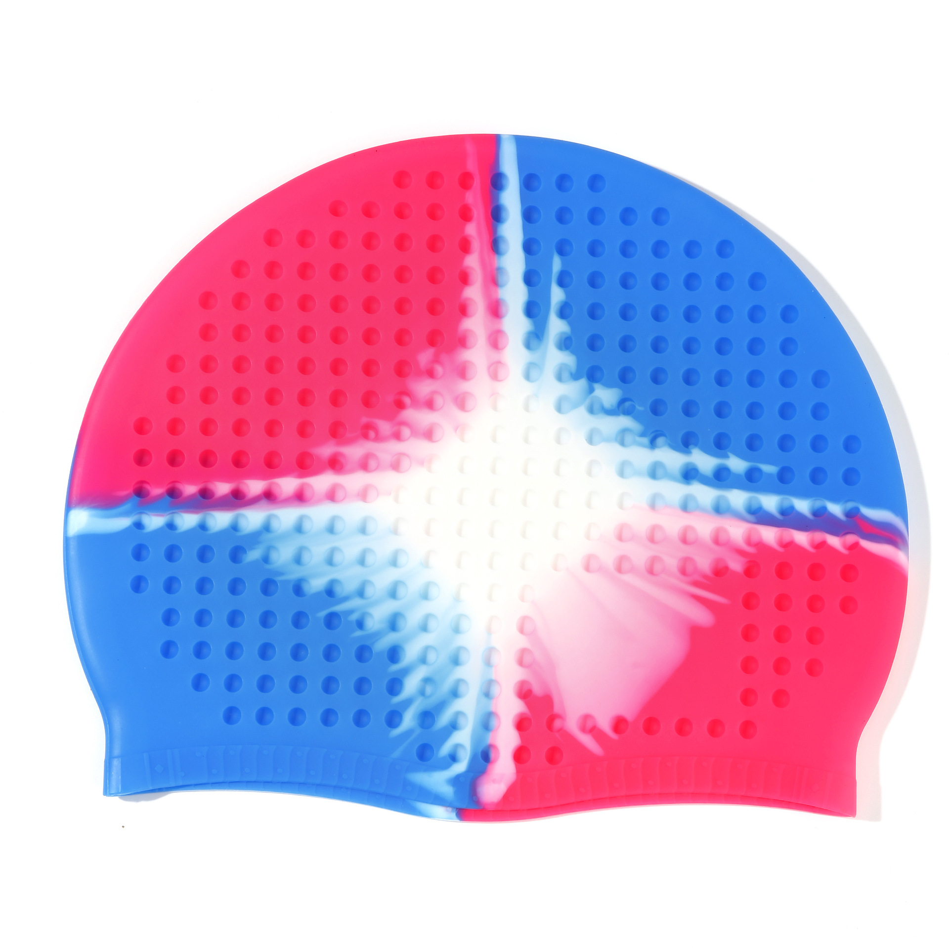 Sombrero de natación de silicona para adultos unisex sombrero de natación de silicona agujero elástico sombrero de natación burbuja sombrero fábrica de suministro directo