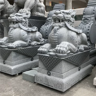 惠安老石匠打造青石貔貅石雕 适合家宅 单位 府邸门口摆动物石雕