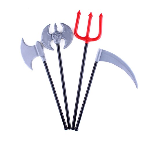 COS Halloween props calf fork devil fork small ax sickle red devil fork small fork