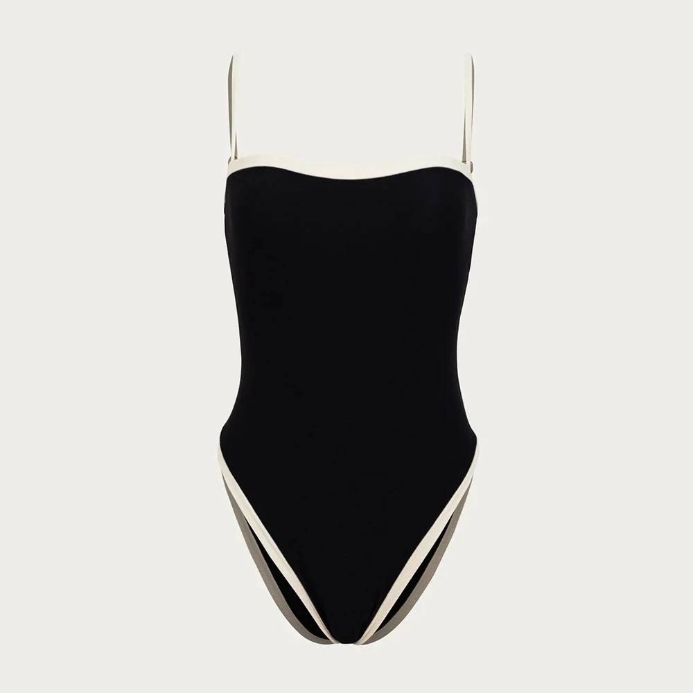 1 Piece Quantity Swimming Occasion Women's Sexy Color Block 1 Piece One Piece Swimwear