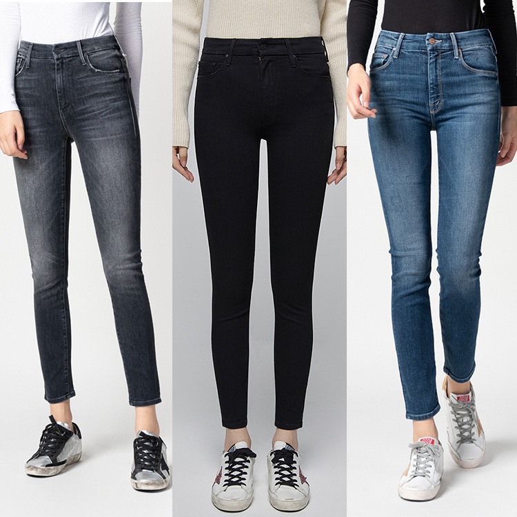 New European and American Bloggers Have the Same Mo High-Waisted Nine-Point High-Elastic Small-Leg Pants to Lift the Buttocks and Slimming Look Korean Style Jeans for Women New European and American Bloggers Have the Same Mo High-Waisted Nine-Point High-Elastic Small-Leg Pants to Lift the Buttocks and Slimming Look Korean Style Jeans for Women