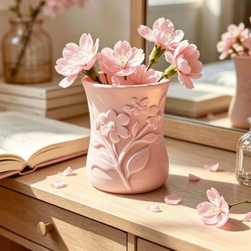 3D Printed Cute Patterned Relief Container, Multi-Purpose Craft Item, Desktop Decoration, Creative Ornament, Popular Cross-Border Vase 3D Printed Cute Patterned Relief Container, Multi-Purpose Craft Item, Desktop Decoration, Creative Ornament, Popular Cross-Border Vase