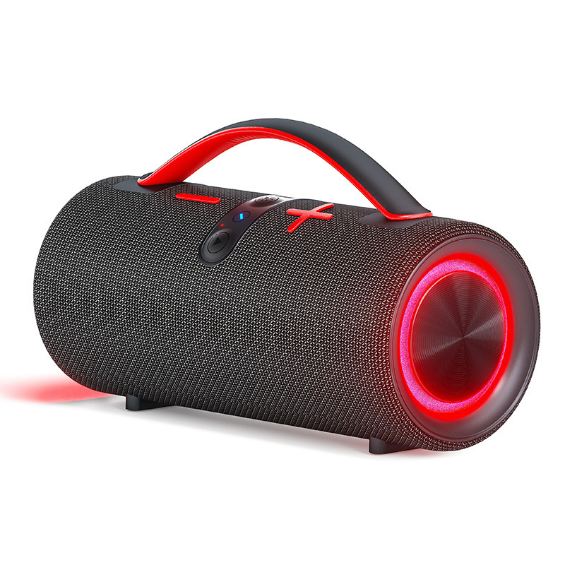 新しいワイヤレス Bluetooth スピーカー屋外ファブリック防水ポータブル超サブウーファー RGB ライトゲームオーディオ|undefined