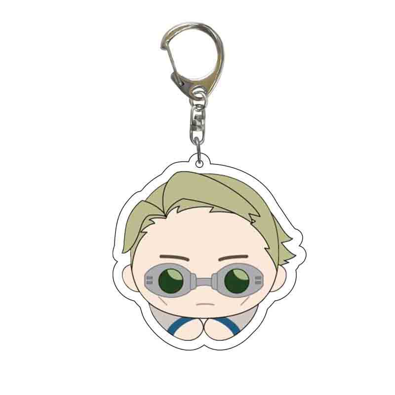 アニメ卸売呪術戦闘アニメ周辺ファンQバージョンキーホルダー両面透明アクリルペンダント|undefined