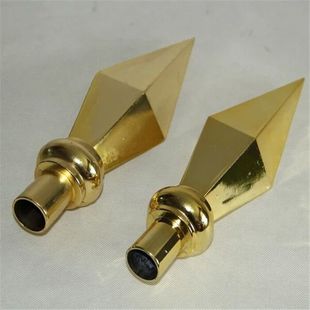 Aluminum alloy gun head flagpole assembly auditorium flag ceremony flag gun head party congress auditorium layout 30cm gold