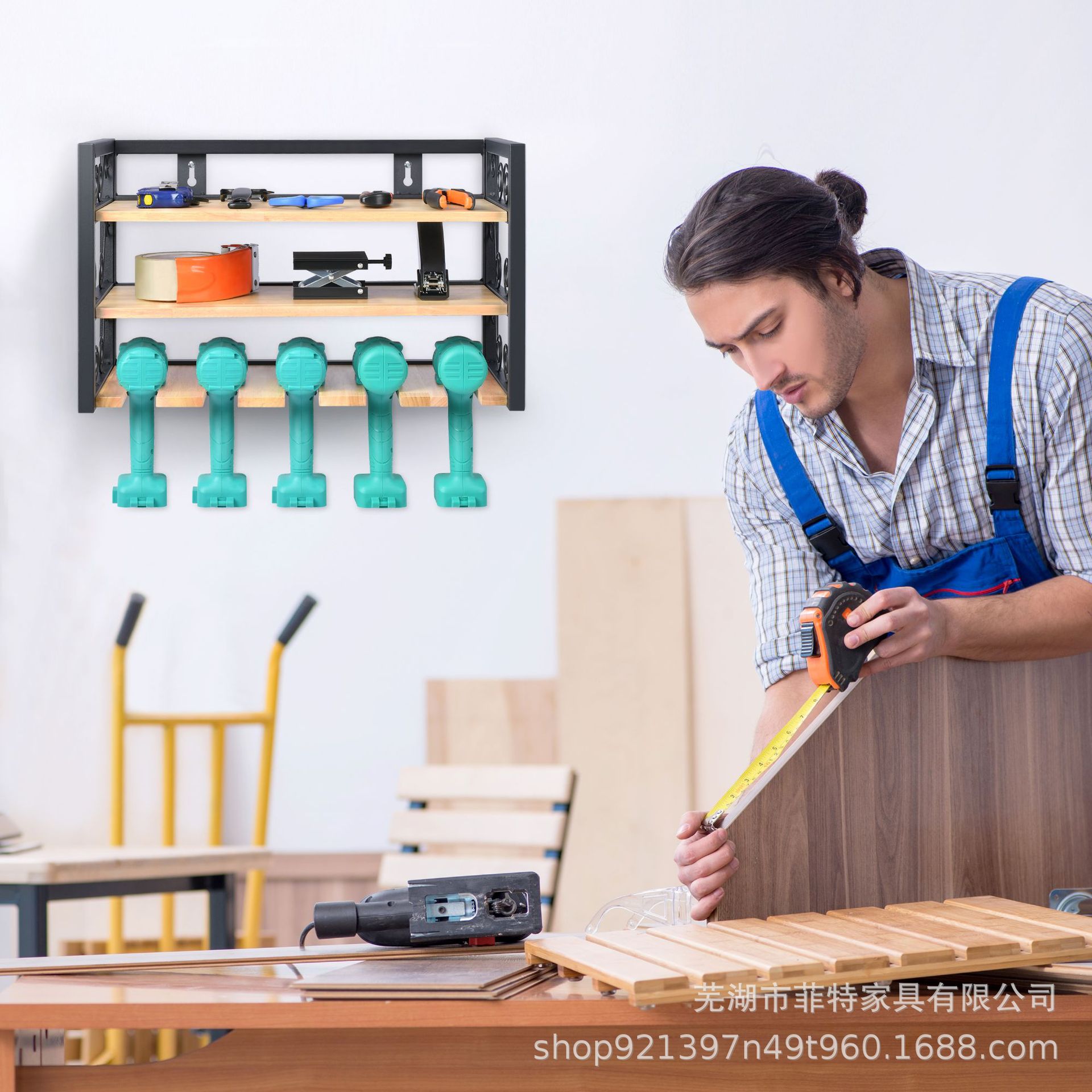 跨境贸易厂家直供手钻套装三层板材工具收纳柜