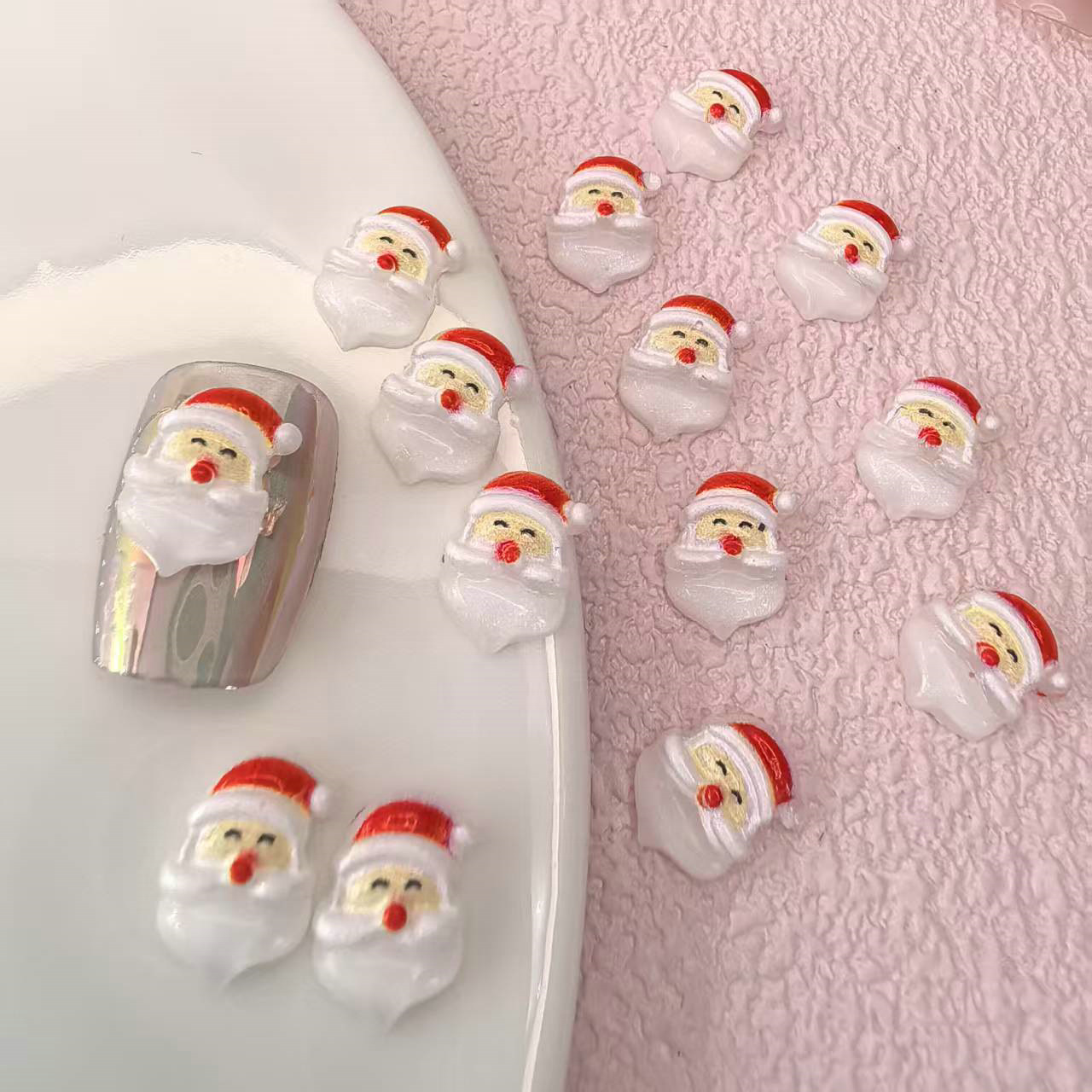 饰品配件批发圣诞老人圣诞用品手机壳头饰头绳发夹发箍配件000