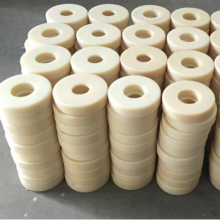 尼龙轴套耐磨抗压尼龙塑料衬套尼龙滑块尼龙槽轮滚轮PA66尼龙