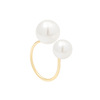 One size minimalistic ring from pearl