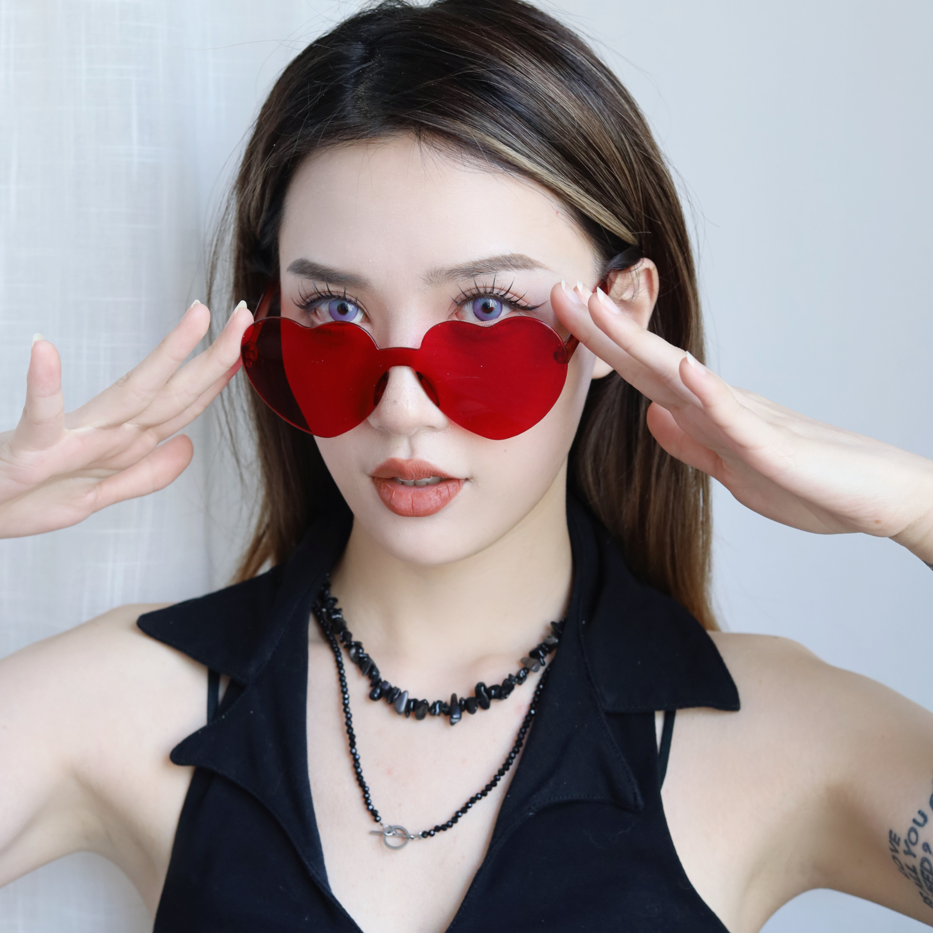 Gafas Decorativas de Corazón para San Valentín de Plástico ABS para Fiestas y Celebraciones